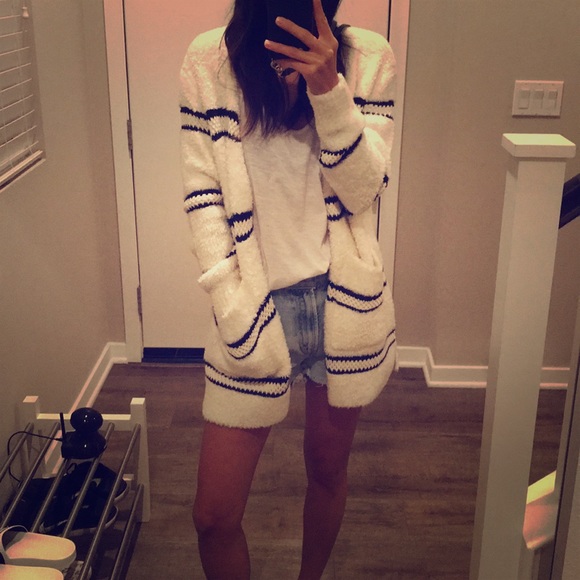 Madewell Striped Boucle Cardigan 